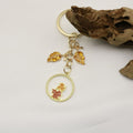 Alloy Maple Leaf Keychain Bag Charm view 4