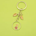 Alloy Maple Leaf Keychain Bag Charm view 1