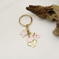 Zinc Alloy Baby Clothes Footprint Keychain Bag Charm Gift view 4
