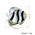 Black Silver Tone Abalone Shell Shell Metal Brooch Pin 3.7 x 4.5 cm view 2