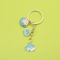 Zinc Alloy Shell Starfish Keychain Pearl Bag Charm Gift view 1