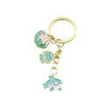 Zinc Alloy Shell Starfish Keychain Pearl Bag Charm Gift view 5