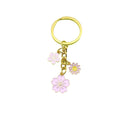 Zinc Alloy Enamel Sakura Flower Keychain Bag Charm Gift view 5