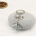Silver Zinc Alloy Airplane Travel Jewelry Findings Accessories for DIY Jewelry Making – Silver view 3