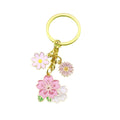Enamel Cherry Blossom Butterfly Keychain Bag Charm Gift view 5