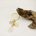 Metal Daisy Flower Keychain Cute Cartoon Bag Charm Gift view 4
