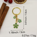 Zinc Alloy Blue Enamel Flower Keychain For Bag Charm Gift view 2