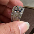 Futuristic Tech Style Ring For Women, Niche Shiny Internet Fashion Finger Jewelry view 2