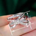 Sweet Style Delicate Bow Ring For Women Cute Lady Finger Ring For Daily Wear Jewelry view 4