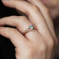 Princess Crown Couple Rings For Women, Round Zircon Stone Elegant Lady Jewelry view 3