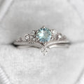 Princess Crown Couple Rings For Women, Round Zircon Stone Elegant Lady Jewelry view 5