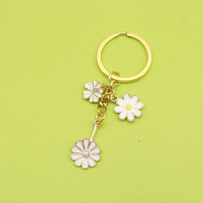 Gold Zinc Alloy Daisy Flower Jewelry Findings Accessories for DIY Jewelry Making