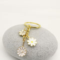 Gold Zinc Alloy Daisy Flower Jewelry Findings Accessories for DIY Jewelry Making view 3