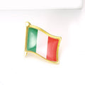 Alloy Enamel Italy Flag Lapel Pin Brooch For Unisex Clothing view 3