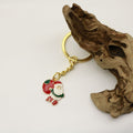 Metal Cartoon Christmas Santa Keychain Bag Charm Gift view 4