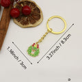 Zinc Alloy Christmas Tree Reindeer Snowflake Keychain Festive Bag Charm view 2