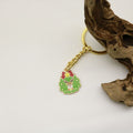 Zinc Alloy Christmas Tree Reindeer Snowflake Keychain Festive Bag Charm view 4