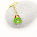 Zinc Alloy Christmas Tree Reindeer Snowflake Keychain Festive Bag Charm view 3