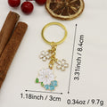Metal Sakura Flower Keychain Cute Bag Charm Gift view 2