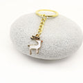 Zinc Alloy Christmas Reindeer Keychain Bag Charm New Year Gift view 3
