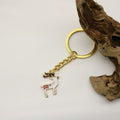 Zinc Alloy Christmas Reindeer Keychain Bag Charm New Year Gift view 4
