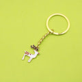 Zinc Alloy Christmas Reindeer Keychain Bag Charm New Year Gift view 1