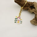Metal Christmas Santa Tree Keychain Set Holiday Gift view 4
