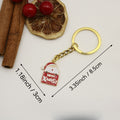 Zinc Alloy Christmas Tree Santa Bell Snowflake Keychain Bag Charm view 2