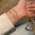 Sparkling Zircon Cross Twist Adjustable Open Copper Bangle, European Luxury Fashion Jewelry view 4