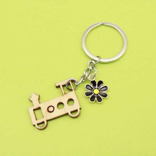 Wooden Mom Letter Keychain Gift For DIY Doodle Charm