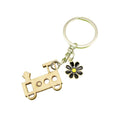 Wooden Mom Letter Keychain Gift For DIY Doodle Charm view 5