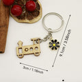 Wooden Mom Letter Keychain Gift For DIY Doodle Charm view 2