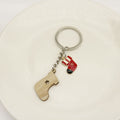 Wooden Graffiti Letter Keychain For Mom Gift Bag Charm view 3