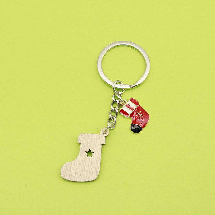 Wooden Graffiti Letter Keychain For Mom Gift Bag Charm