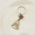 Wooden Doodle Letter Keychain Gift view 4