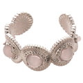 Light Luxury Resin Open Ring With Round Texture Bow Flower Geometric Design For Women view 5