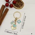 Metal Baby Foot Bottle Keychain Cartoon Bag Charm Gift view 2