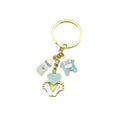 Metal Baby Foot Bottle Keychain Cartoon Bag Charm Gift view 5
