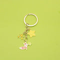 Metal Cartoon Fox Star Keychain School Bag Charm Gift view 1