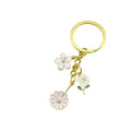 Zinc Alloy Daisy Flower Keychain Bag Charm view 5