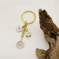Zinc Alloy Daisy Flower Keychain Bag Charm view 4