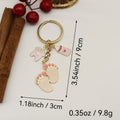 Zinc Alloy Baby Bottle Clothes Keychain Kids Gift view 2