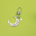 Zinc Alloy Sun Star Moon Heart Keychain Bag Charm Gift view 1