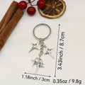 Zinc Alloy Sun Moon Star Heart Keychain Backpack Charm view 2
