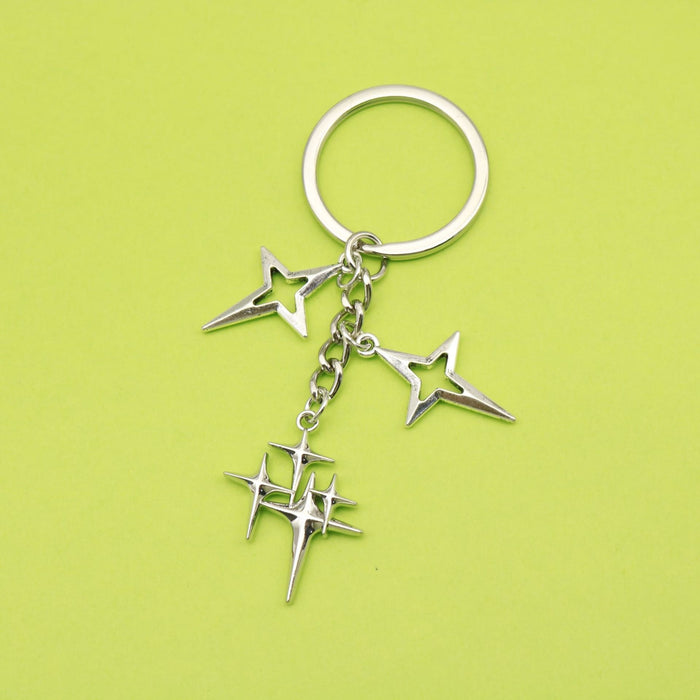 Zinc Alloy Sun Moon Star Heart Keychain Backpack Charm