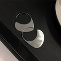 Stainless Steel Geometric Sun Hat Drop Earrings Minimalist Cool Style Ring Ear Hooks For Women view 3