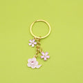 Gold Zinc Alloy Sakura Flower Jewelry Findings Accessories for DIY Jewelry Making view 1