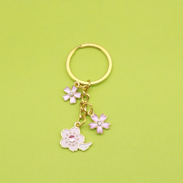 Gold Zinc Alloy Sakura Flower Jewelry Findings Accessories for DIY Jewelry Making