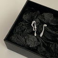Alloy Metal Asymmetric Irregular Geometric Stud Earrings Minimalist European American Style view 4