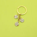 Zinc Alloy Snowflake Keychain For Christmas Gift Bag Charm view 1
